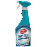 Simple Solution Dog Extreme Stain and Odour Remover, 3X Cleaning Power, Eliminates Tough Set In Stains and Odours, Helps Prevent Repeat Marking, Pro Bacteria and Enzymes Formula, Best for Feces, Vomit, Urine, Drool 500 ml