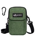 Waterfly Small Shoulder Crossbody Bag: Multifunctional Handbag Mobile Phone Bag Mini Belt Bag Bumbag Fanny Waist Pack EDC Pouch with Adjustable Strap Carabiner for Men Women Ladies