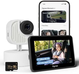 Ognee Baby Car Camera, 2K Crystial Clear Color Night Vision