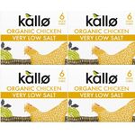 Kallo Very Low Salt Chicken Stock Cubes 6x8g (4 Pack Bundle)