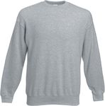 Fruit of the Loom Men's Set-in Classic Sweater, Heather Grey, L UK