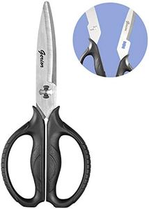 Kitchen Scissors - Stainless Steel Shears for Food, Chicken, Meat, Vegetables & Herbs (Black)