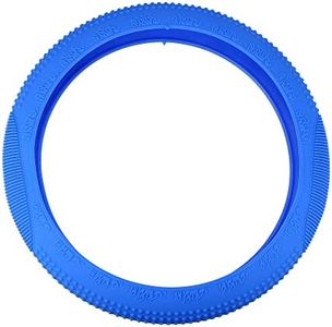 uxcell Car Blue 33cm-46cm Dia Silicone Nonslip Steering Wheel Cover Protector