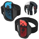 MENEEA [2 Pack] Leg Strap for Nintendo Switch Sports & Ring Fit Adventure,Game Accessories for Nintendo Switch for Joy-Cons,Adjustable Elastic Strap for Switch Controller,2 Size for Adults & Children