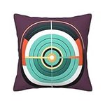 JBYJBX Vector Design Target Print Corduroy Throw Pillow Covers Soft Square Throw Pillow Case Home Decor for Sofa Living