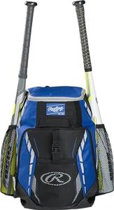 Rawlings R400 Youth Players Team Equipment Backpack, Royal Blue