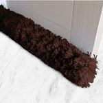 Wremedies for Easier Living Draft Excluder for Doors Cushion - Effective Door Wind Blocker, Under Door Draft Excluder Sausage (Dark Brown, 90 cm)