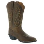 ARIAT womens Cowboy Boots, Distressed Brown, 11 Wide Big Kid