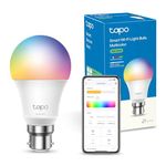 Tapo L530B Smart Bulb, B22 Multicolor Alex Light Bulb, 8.7W (60W), Dimmable, Schedule & Timer, Away Mode, Energy Saving, Voice Control Alexa & Google, App Remote Control