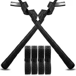 VEASAERS Bat Grip Tape Baseball Softball 2/4 Pack 40 inch 1.75mm Precut and Full Adhesive Back Pro Feel Soft Comfortable Tapes for Old Bats Handles (4 Pcs-Black Dot)