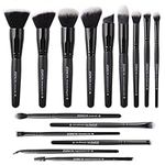 Makeup Brushes Zoreya Makeup Brush Set Premium Foundation Brush Kabuki Brush With Soft and Cruelty-Free Synthetic,for Cosmetics Foundation Concealers Powder Blush Blending Face Eye Shadows Brush Sets