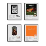 LBingbrother Frank Ocean Posters Set of 4 Album Cover Posters Music Posters for Room Aesthetic Canvas Wall Art for Teens Room Decor Bedroom Wall Decor (8"x10" UNFRAMED)