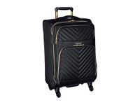 Kenneth Cole Reaction Chelsea 20" Polyester-Twill Expandable, Black, 2pc Bundle (Carry On+Backpack), Chelsea Luggage Chevron