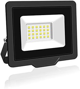 PICAA Faretto LED da Esterno, 20W Faro da Lavoro a LED Bianca Caldo, luce di sicurezza LED,Proiettore Super Luminoso, Proiettore da Costruzione per Campeggio, Riparazione Auto, Escursionismo e Pesca