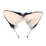 JUNBOON Halloween Anime Cosplay Wolf Cat Ears Hair Hoop Hairband Headwear Handmade Animal Fold Ears Headband