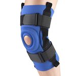 OTC Knee Stabilizer, Hinged Bars, Neoprene, Blue, X-Large