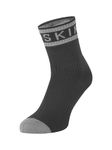 SEALSKINZ Unisex Mautby Waterproof Warm Weather Ankle Length Sock With Hydrostop, Black, M EU