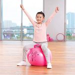 AZOD Space Hopper Ball with Air Pump: 22in/55cm Diameter for Ages 10-12, Hop Ball, Kangaroo Bouncer, Hoppity Hop, Jumping Ball