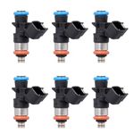 AdvanEX Fuel Injector 4 Holes Compatible with 2014-2017 Jeep Cherokee 3.2L V6 Replaces OE 0280158313 04627794AA (Set of 6)