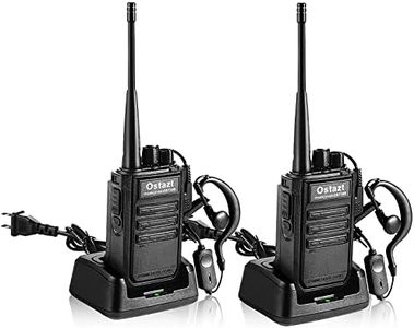Walkie Talkies Long Range for Adults, Ostazt Walkie Talkies Rechargeable Professional Two Way Radios 16 Channel Handheld Radio Communication with Headphones Suitable for Construction Police -2 Pack