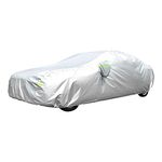 GORDITA Waterproof Car Cover All Weather Snowproof UV Protection Windproof Outdoor Full car Cover, Universal Fit for Sedan (Fit Sedan Length Length 192"-208", Silver)