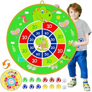 25.5in Large kids Dart Board with 12 Sticky Balls, Kids Ball Games, Indoor Game/Outdoor Game/Garden Game/Board Game/Fun PartyGame Toys, for 3+ Year Old Boys Girls(65cm)