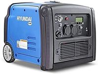 Hyundai 3200W / 3.2 kW Petrol Inverter Generator, Remote Keyfob & Electric Start, Wheel Kit & Closed Case Design, 3 Year Warranty