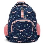 Jan & Jul Little Xplorers Kids' Backpack (Navy Forest, One Size)