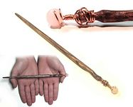Rose Quartz Red Oak Magic Wand