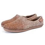 BureBure Women's Warm Wool Alpaca Clogs Slippers