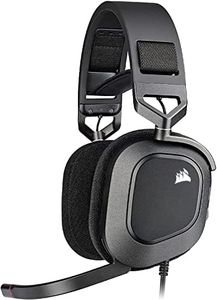 CORSAIR HS80 RGB USB Premium Gaming Headset with Dolby Audio 7.1 Surround Sound (Broadcast-Grade Omni-Directional Microphone, Memory Foam Earpads, High-Fidelity Sound, Durable Construction) Carbon