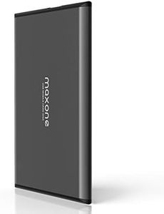 Maxone 500GB Ultra Slim Portable External Hard Drive HDD USB 3.0 for PC, Mac, Laptop, PS4, Xbox one - Charcoal Grey