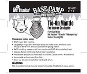 Mr. Heater Base Camp Pro Series Tie-On Mantle for Indoor Propane Gaslights