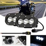 Kairiyard LED Pod Lights, 4inch Motorcycle Driving Fog Lights 60W 6000K White LED Off Road Light Pod 6000lm Auxiliary Spot Work Lights for Motorcycle Truck Dirt Bike SUV UTV ATV Tractor, 2Pcs