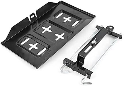 Acumulador-Abrazadera para bandeja de batería-Bandeja de batería negra, soporte de batería de almacenamiento Bandeja de soporte Kit de soporte de sujeción de sujeción Accesorio para automóvil(27CM)