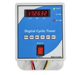 Single Phase (230VAc) Magnus Digital Cyclic Timer for Fogger,Hydroponics and Other cyclic & Auto Start Stop Countdown Application Capacity:-25Amp/2Hp (Hours,Minute,Seconds) Made in India