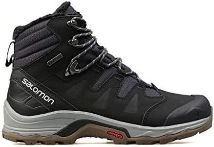 SALOMON Men's Quest Winter GTX Low Rise Hiking Boots, Black Phantom Black Vapor Blue, 11 UK