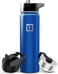 Iron Flask Sports Water Bottle - 650 ml, 3 Lids (Straw Lid), Vacuum Insulated Stainless Steel, Double Walled, Thermo Mug, Metal Canteen
