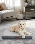 OhGeni Grey Dog Bed for Medium Dogs