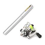 LIXADA Pen Fishing Rod Reel Combo Set Premium Mini Pocket Collapsible Fishing Pole Kit Telescopic Fishing Rod + Spinning Reel Combo Kit 1M / 1.4M / 1.6M / 1.8M / 2.1M