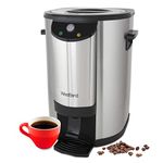 West Bend 57042 Large Capacity Commercial Grade Stainless Steel Coffee Urn, Double Walled and NSF Certified, 42 Cups, Silver