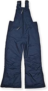 Arctic Quest Boys Classic Snow Bib Ski Pants Overalls Winter Snowsuit Water-Resistant Windproof Outdoor Rain Bib, Pure Navy, 14-16