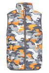 Mountain Warehouse Rocko Kids Padded Gilet - Water Resistant Rain Coat with Microfibre Padding & Front Pockets, Boys & Girls - For Autumn, Winter & Outdoors Monochrome Kids Size 5-6 Years