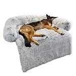 Calming Dog Bed Fluffy Plush Dog Ma