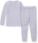 Burt's Bees Baby Unisex Baby Tee and Pant 2-Piece PJ Set, Flowering Lilac