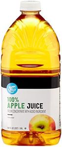 Amazon Brand - Happy Belly 100% Apple Juice, Bottle, 64 fl oz (Pack of 1)