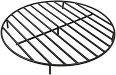 Sunnydaze 30-Inch Round Heavy-Duty Steel Fire Pit Grate - for Outdoor Firepits - Black