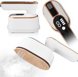 ZStarlite Upgraded - Travel Steamer for Clothes - LED Display & 3+1 Level Steam, Portable Handheld Steamer, Foldable Travel Iron Mini Steam Iron with Ironing Gloves for Travel Home College Dorm(White)