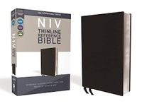 NIV, Thinline Reference Bible, Bonded Leather, Black, Red Letter Edition, Comfort Print: New International Version, Black, Bonded Leather, Thinline Reference, Comfort Print