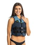 Jobe Womens 50N Neoprene Wetsuit Watersports Waterski Jetski Wakeboarding Safety Impact Vest - Top - Midnight Blue Vest Size - L